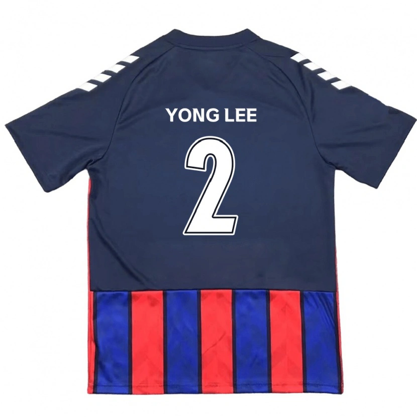 Danxen Bambino Maglia Yong Lee #2 Blu Royal Rosso Kit Gara Home 2025/26 Maglietta