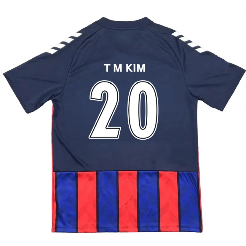Danxen Bambino Maglia Tae-Min Kim #20 Blu Royal Rosso Kit Gara Home 2025/26 Maglietta