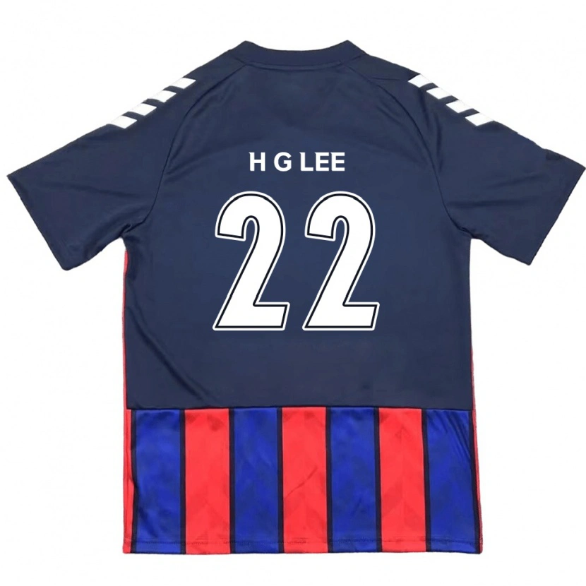 Danxen Bambino Maglia Gwang-Hyeok Lee #22 Blu Royal Rosso Kit Gara Home 2025/26 Maglietta