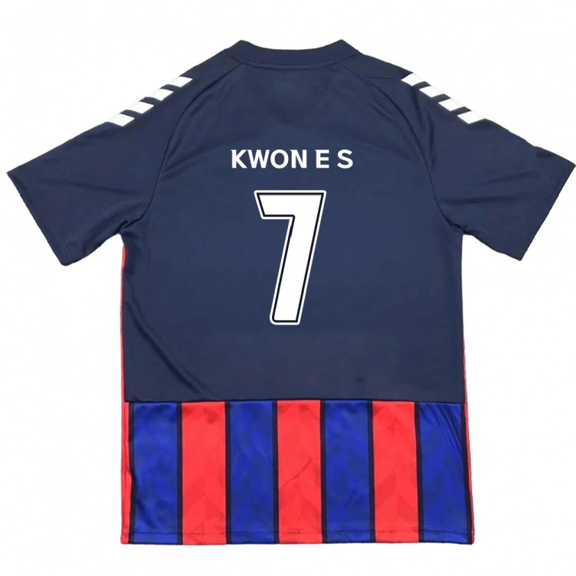 Danxen Bambino Maglia Kwon Eun-Som #7 Blu Royal Rosso Kit Gara Home 2025/26 Maglietta