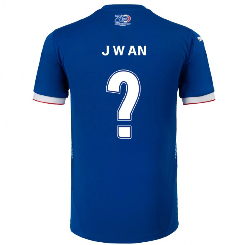 Danxen Bambino Maglia Joo-Wan An #0 Blu Royal Bianco Kit Gara Home 2025/26 Maglietta