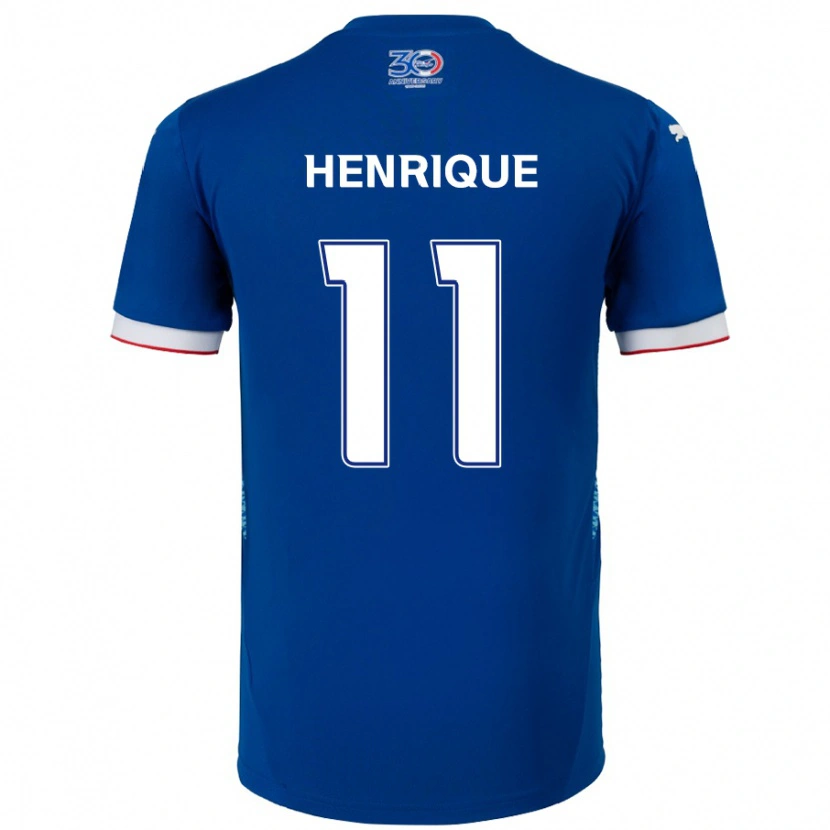 Danxen Bambino Maglia Paulo Henrique #11 Blu Royal Bianco Kit Gara Home 2025/26 Maglietta