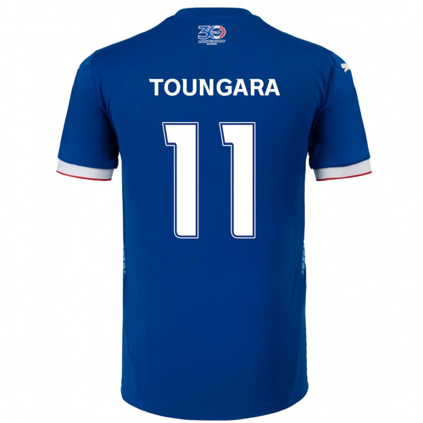 Danxen Bambino Maglia Aboubacar Toungara #11 Blu Royal Bianco Kit Gara Home 2025/26 Maglietta