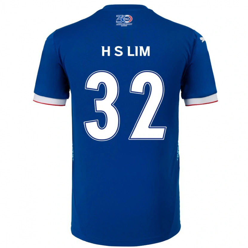 Danxen Bambino Maglia Seong-Hyeon Lim #32 Blu Royal Bianco Kit Gara Home 2025/26 Maglietta