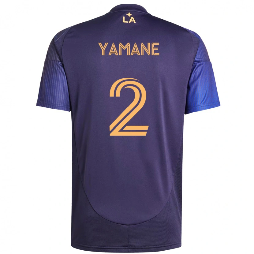 Danxen Bambino Maglia Miki Yamane #2 Viola Blu Kit Gara Away 2025/26 Maglietta