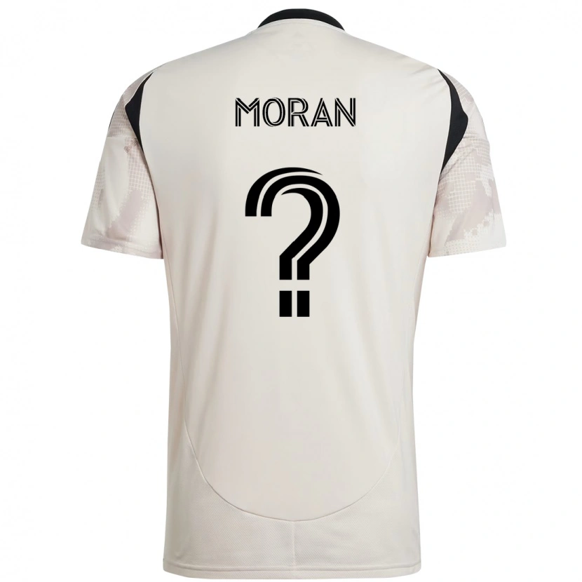 Danxen Bambino Maglia Finn Moran #0 Beige Nero Kit Gara Away 2025/26 Maglietta