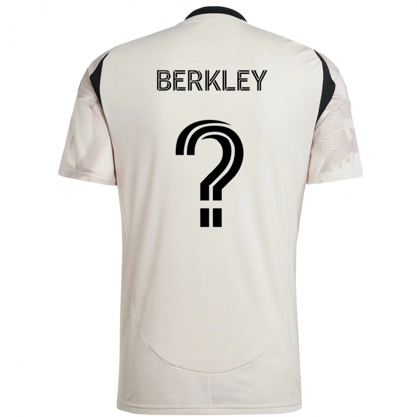 Danxen Bambino Maglia Copeland Berkley #0 Beige Nero Kit Gara Away 2025/26 Maglietta