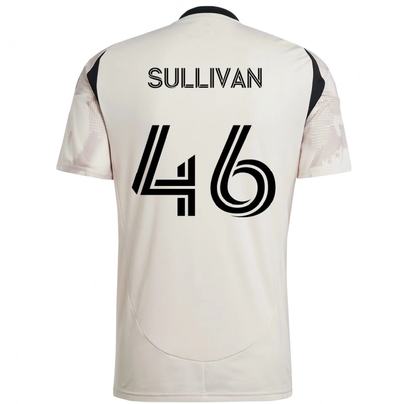 Danxen Bambino Maglia Dylan Sullivan #46 Beige Nero Kit Gara Away 2025/26 Maglietta