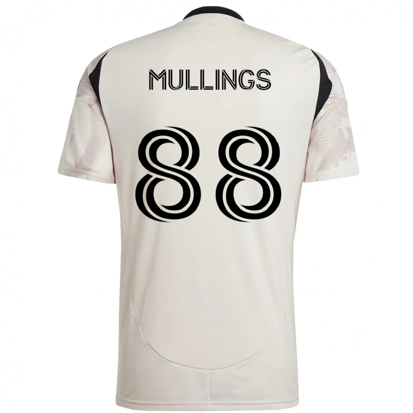 Danxen Bambino Maglia O'vonte Mullings #88 Beige Nero Kit Gara Away 2025/26 Maglietta