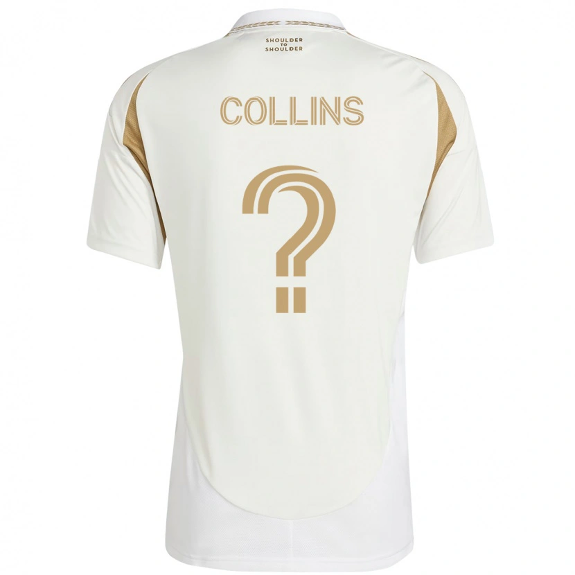 Danxen Bambino Maglia Slate Collins #0 Bianco Marrone Kit Gara Away 2025/26 Maglietta