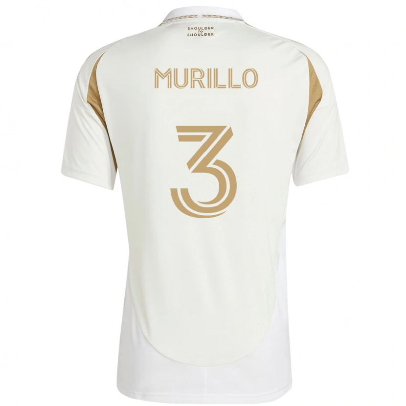 Danxen Bambino Maglia Jesús Murillo #3 Bianco Marrone Kit Gara Away 2025/26 Maglietta