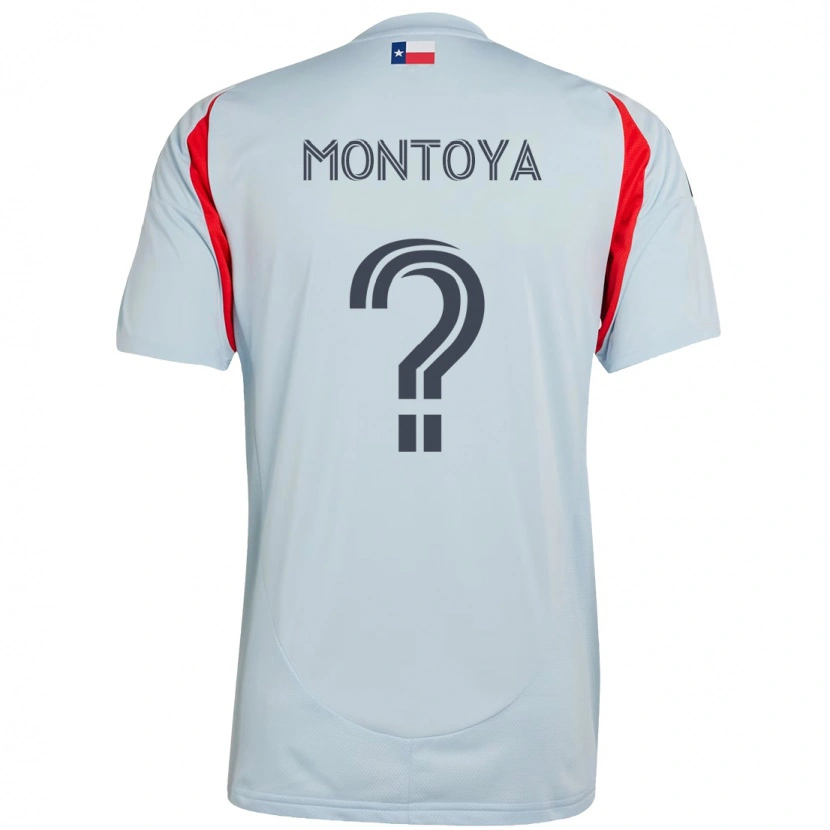 Danxen Bambino Maglia Nicolás Montoya #0 Azzurro Chiaro Rosso Kit Gara Away 2025/26 Maglietta