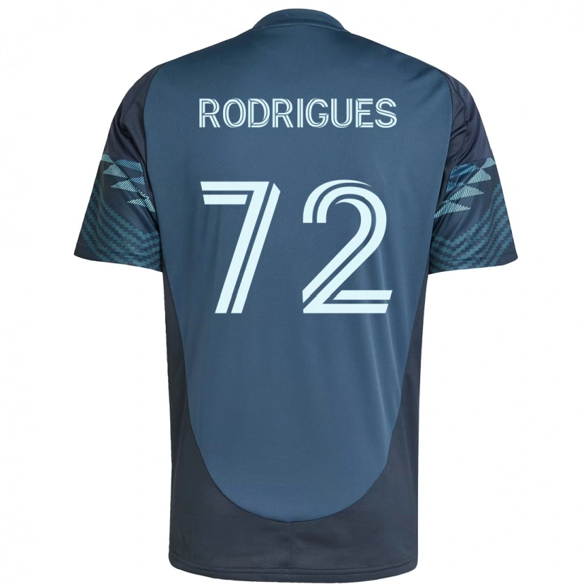Danxen Bambino Maglia Braudílio Rodrigues #72 Azzurro Chiaro Kit Gara Away 2025/26 Maglietta