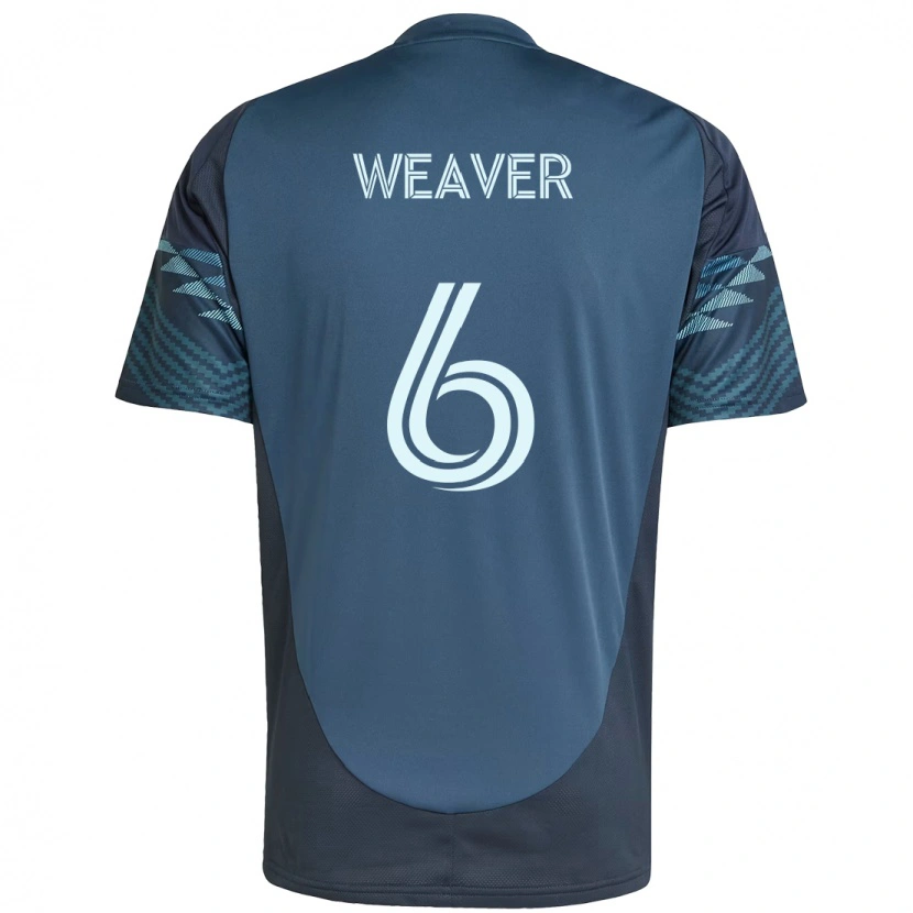 Danxen Bambino Maglia Morgan Weaver #6 Azzurro Chiaro Kit Gara Away 2025/26 Maglietta