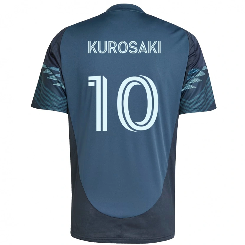 Danxen Bambino Maglia Yuuka Kurosaki #10 Azzurro Chiaro Kit Gara Away 2025/26 Maglietta
