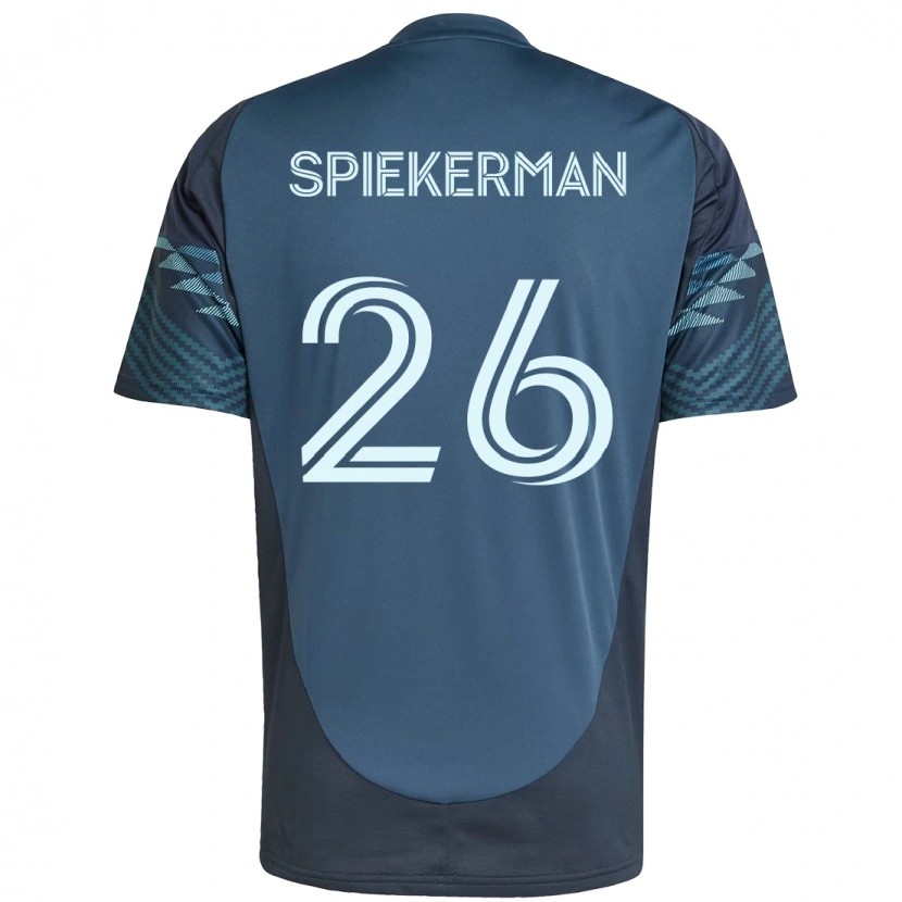 Danxen Bambino Maglia Stephanie Spiekerman #26 Azzurro Chiaro Kit Gara Away 2025/26 Maglietta