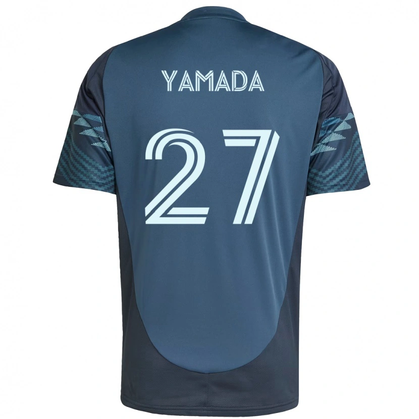 Danxen Bambino Maglia Hikari Yamada #27 Azzurro Chiaro Kit Gara Away 2025/26 Maglietta