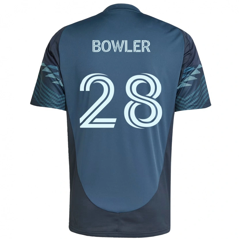Danxen Bambino Maglia Rachel Bowler #28 Azzurro Chiaro Kit Gara Away 2025/26 Maglietta