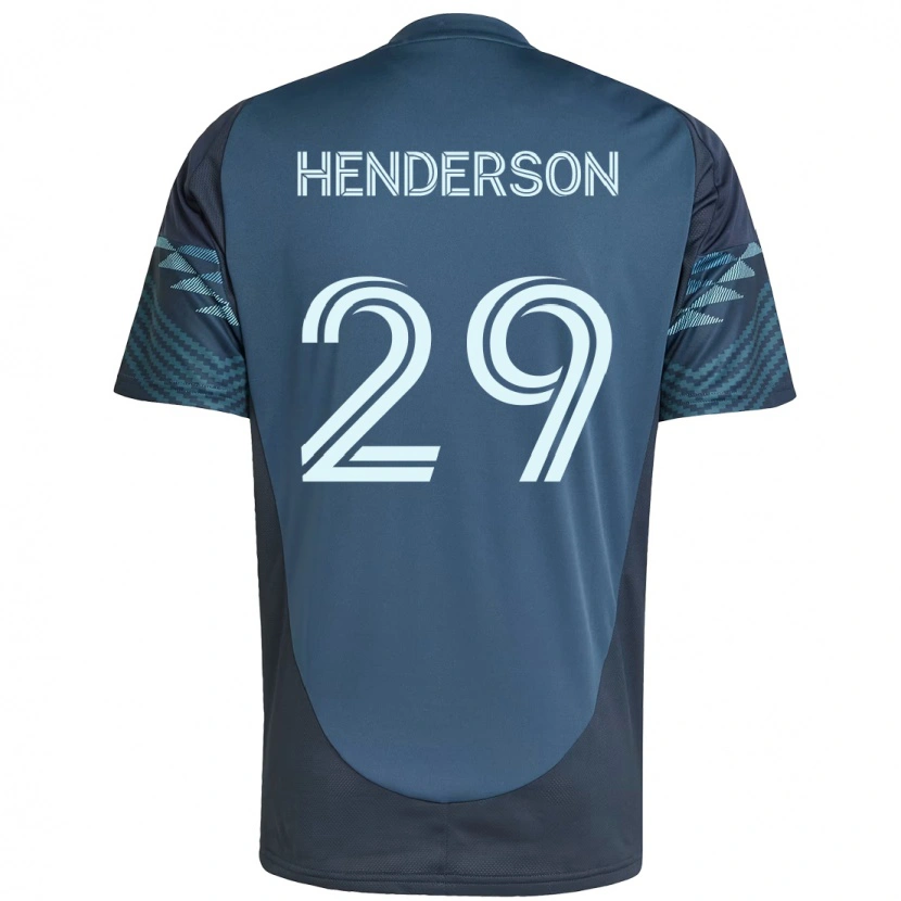 Danxen Bambino Maglia Anna Henderson #29 Azzurro Chiaro Kit Gara Away 2025/26 Maglietta