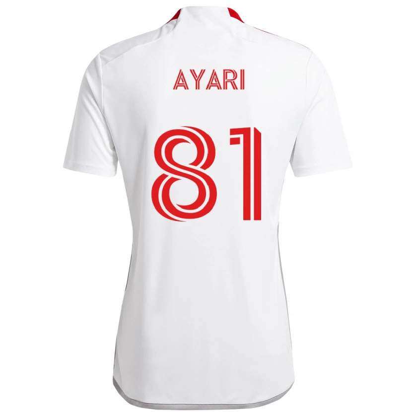 Danxen Bambino Maglia Hassan Ayari #81 Bianco Rosso Kit Gara Away 2025/26 Maglietta
