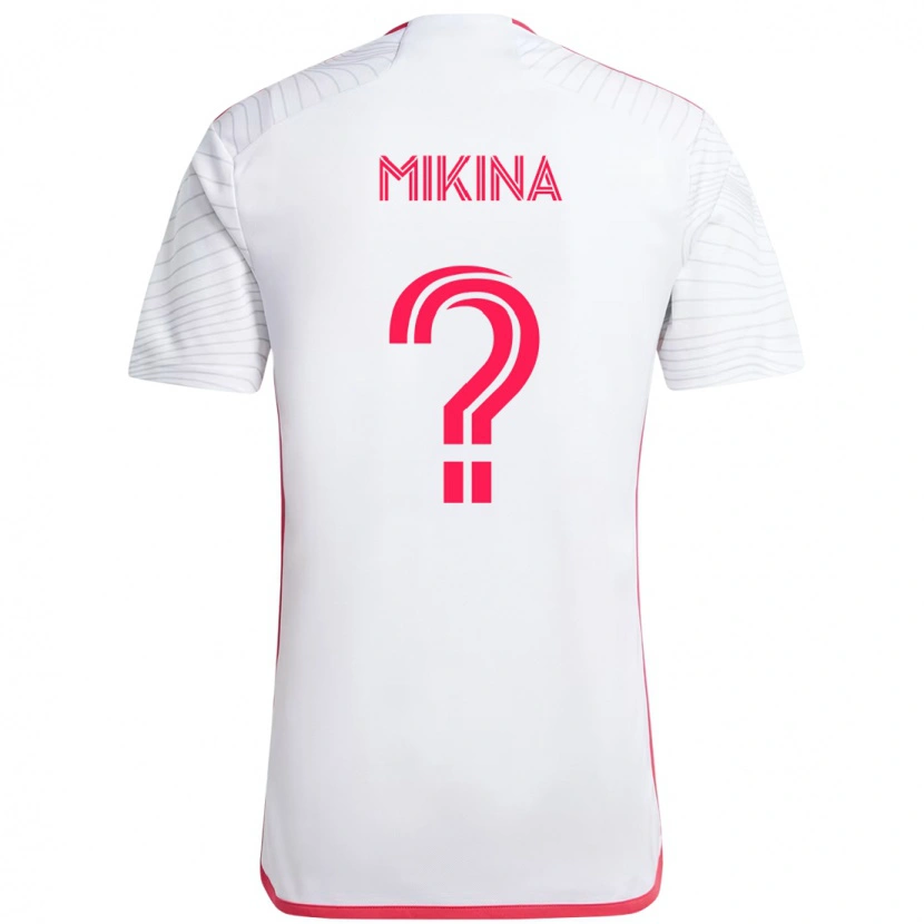 Danxen Bambino Maglia Gabriel Mikina #0 Bianco Magenta Kit Gara Away 2025/26 Maglietta