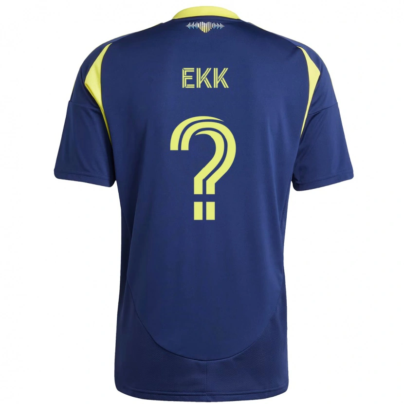 Danxen Bambino Maglia Maximus Ekk #0 Blu Navy Giallo Kit Gara Away 2025/26 Maglietta