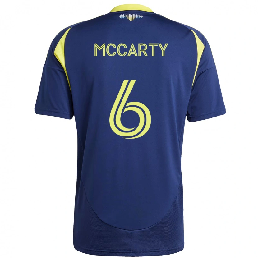 Danxen Bambino Maglia Dax Mccarty #6 Blu Navy Giallo Kit Gara Away 2025/26 Maglietta