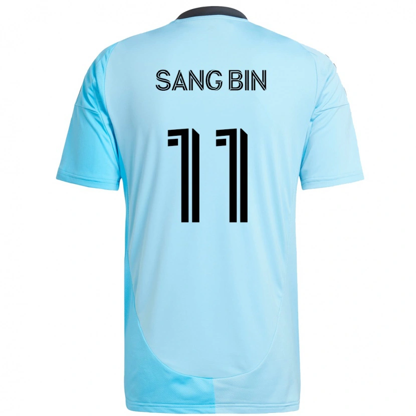 Danxen Bambino Maglia Sang-Bin Jeong #11 Azzurro Cielo Kit Gara Away 2025/26 Maglietta