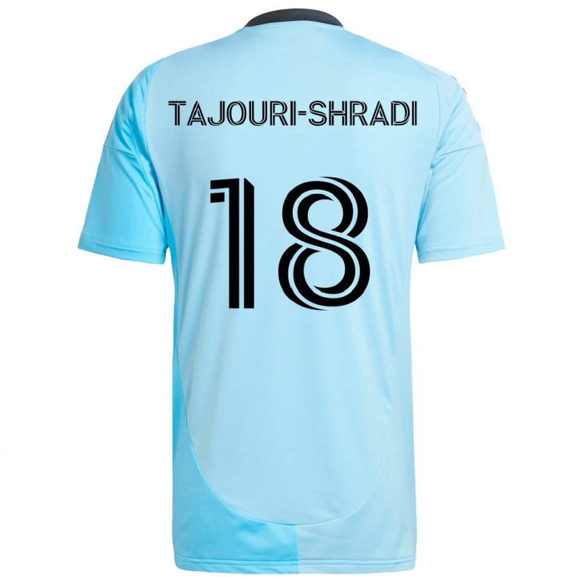 Danxen Bambino Maglia Ismael Tajouri-Shradi #18 Azzurro Cielo Kit Gara Away 2025/26 Maglietta