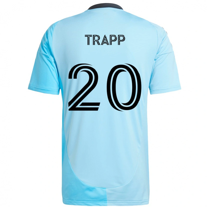 Danxen Bambino Maglia Wil Trapp #20 Azzurro Cielo Kit Gara Away 2025/26 Maglietta