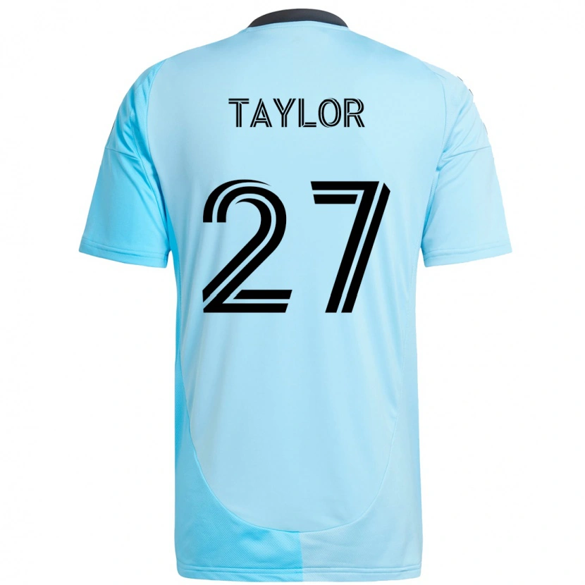 Danxen Bambino Maglia D.j. Taylor #27 Azzurro Cielo Kit Gara Away 2025/26 Maglietta