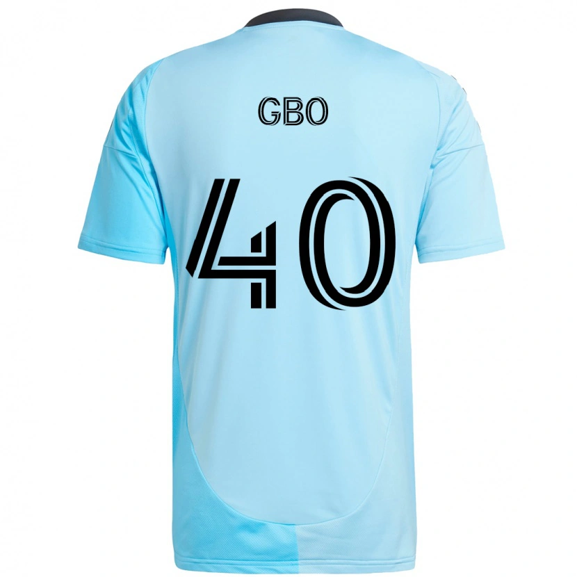 Danxen Bambino Maglia Cedrik Gbo #40 Azzurro Cielo Kit Gara Away 2025/26 Maglietta