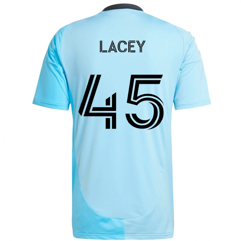 Danxen Bambino Maglia Kameron Lacey #45 Azzurro Cielo Kit Gara Away 2025/26 Maglietta
