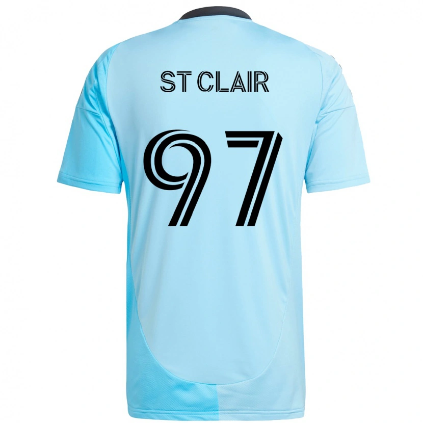 Danxen Bambino Maglia Dayne St. Clair #97 Azzurro Cielo Kit Gara Away 2025/26 Maglietta