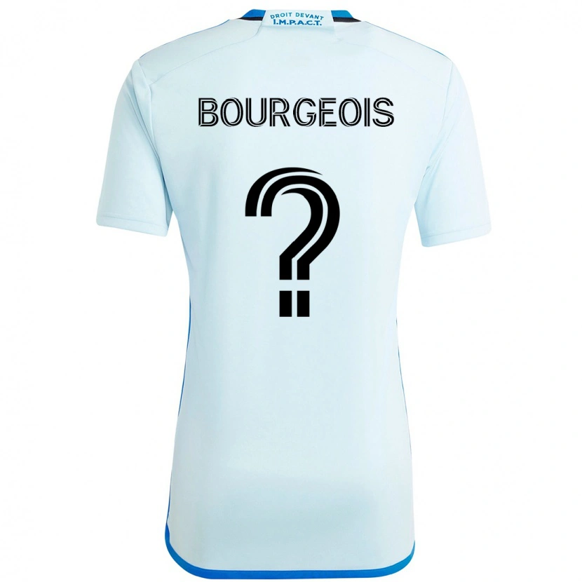 Danxen Bambino Maglia Maxime Bourgeois #0 Azzurro Cielo Blu Scuro Kit Gara Away 2025/26 Maglietta