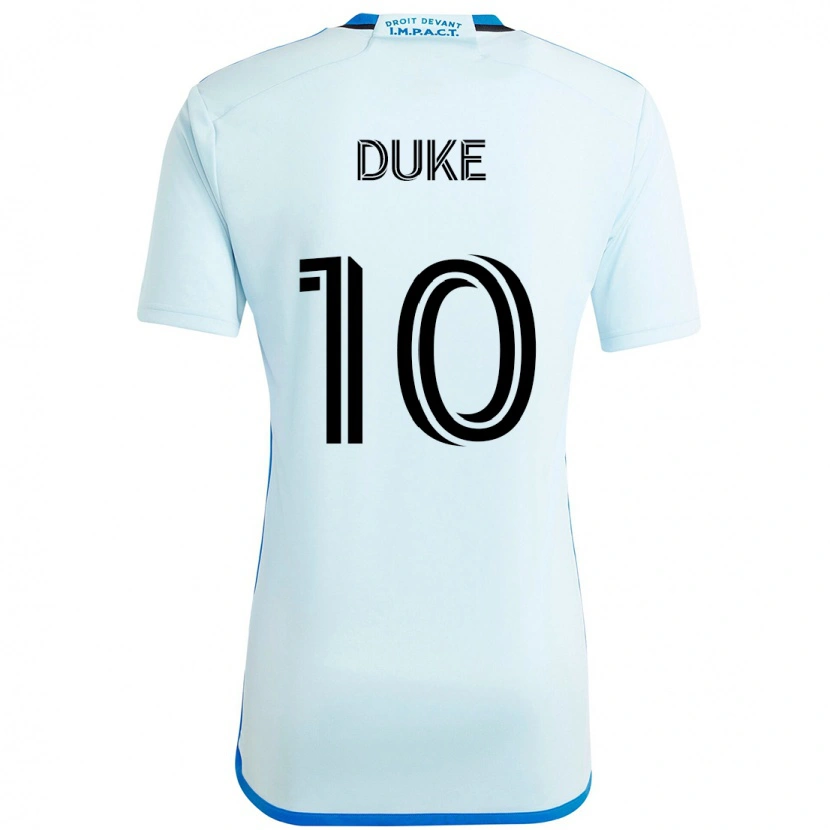 Danxen Bambino Maglia Bryce Duke #10 Azzurro Cielo Blu Scuro Kit Gara Away 2025/26 Maglietta
