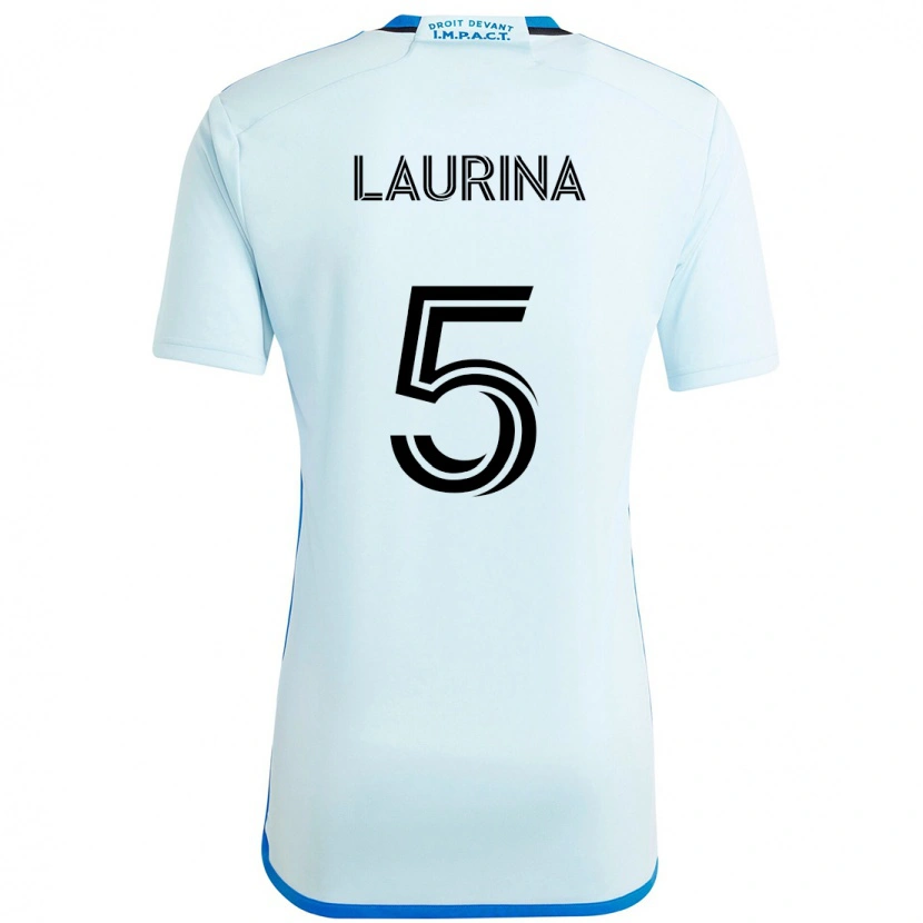 Danxen Bambino Maglia Bilombo Laurina #5 Azzurro Cielo Blu Scuro Kit Gara Away 2025/26 Maglietta