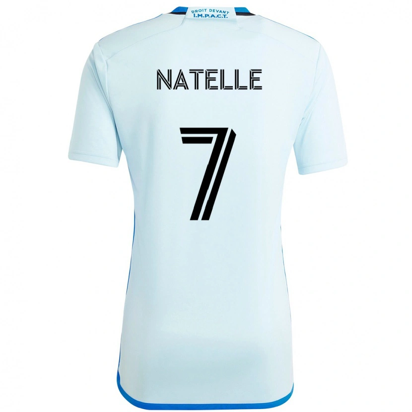Danxen Bambino Maglia Mokbel Natelle #7 Azzurro Cielo Blu Scuro Kit Gara Away 2025/26 Maglietta