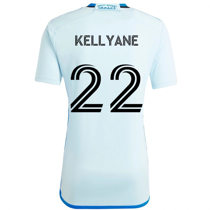Danxen Bambino Maglia Dumas Kellyane #22 Azzurro Cielo Blu Scuro Kit Gara Away 2025/26 Maglietta