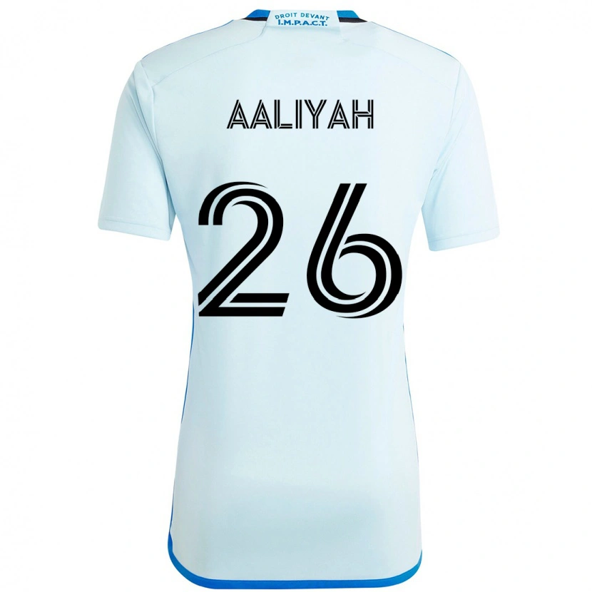 Danxen Bambino Maglia Picquet Aaliyah #26 Azzurro Cielo Blu Scuro Kit Gara Away 2025/26 Maglietta