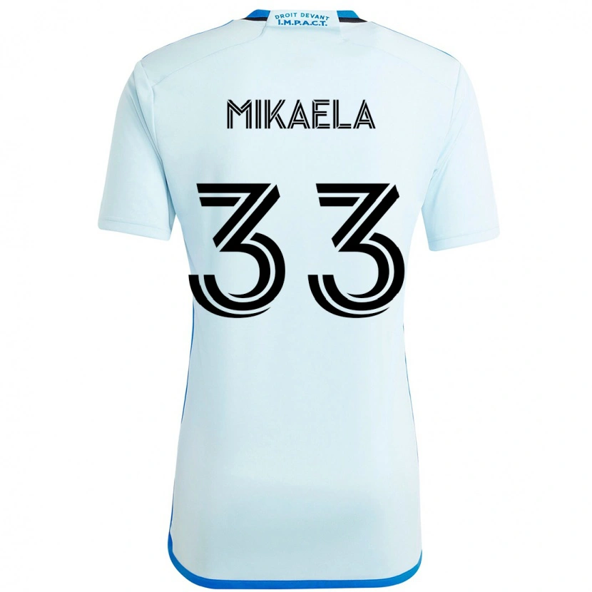 Danxen Bambino Maglia Aitken Mikaela #33 Azzurro Cielo Blu Scuro Kit Gara Away 2025/26 Maglietta
