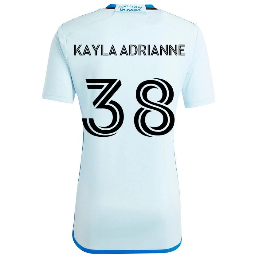 Danxen Bambino Maglia Kamdem Kayla Adrianne #38 Azzurro Cielo Blu Scuro Kit Gara Away 2025/26 Maglietta