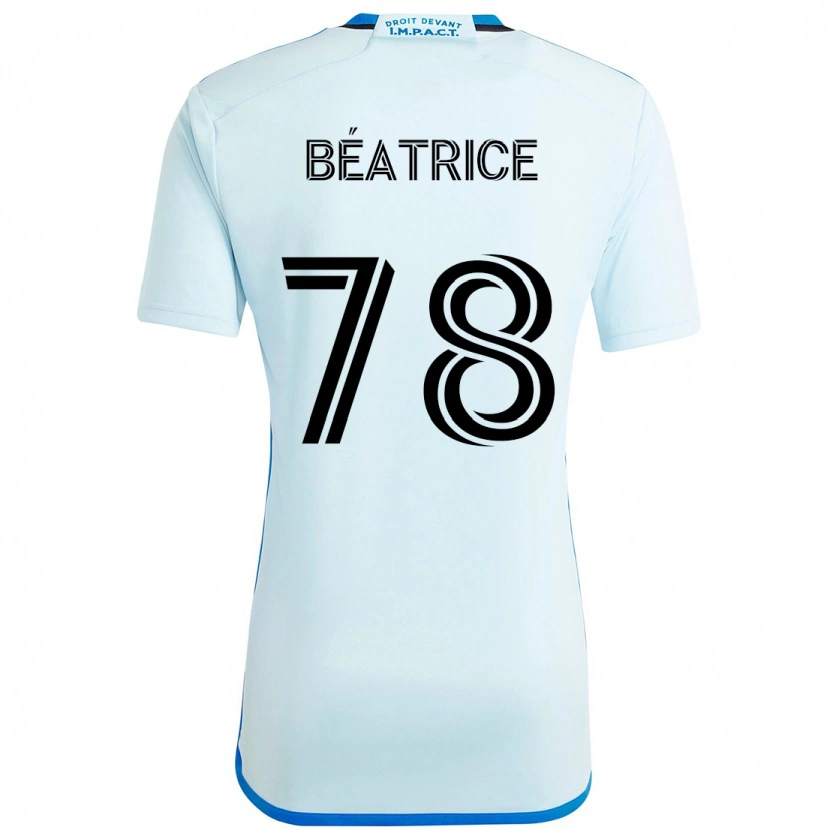 Danxen Bambino Maglia Forcier Béatrice #78 Azzurro Cielo Blu Scuro Kit Gara Away 2025/26 Maglietta