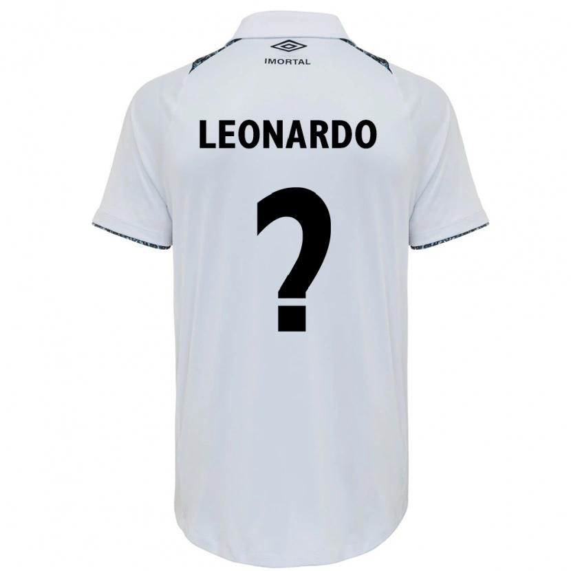Danxen Bambino Maglia Wagner Leonardo #0 Bianco Blu Kit Gara Away 2025/26 Maglietta