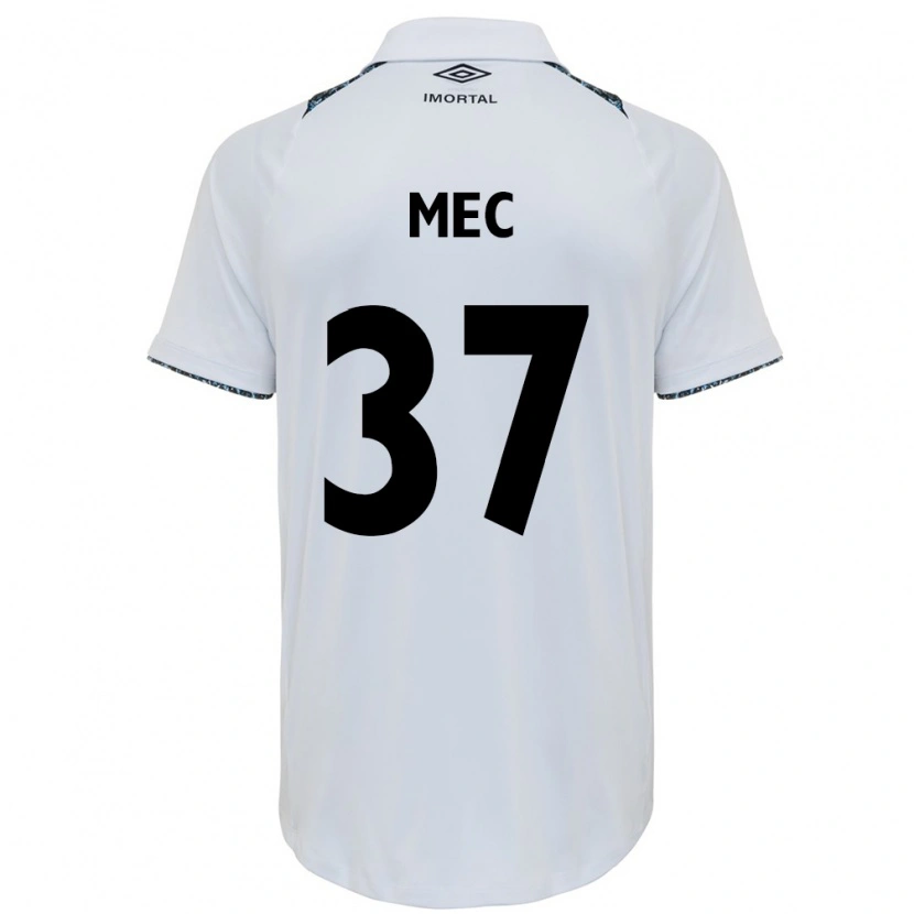 Danxen Bambino Maglia Gabriel Mec #37 Bianco Blu Kit Gara Away 2025/26 Maglietta