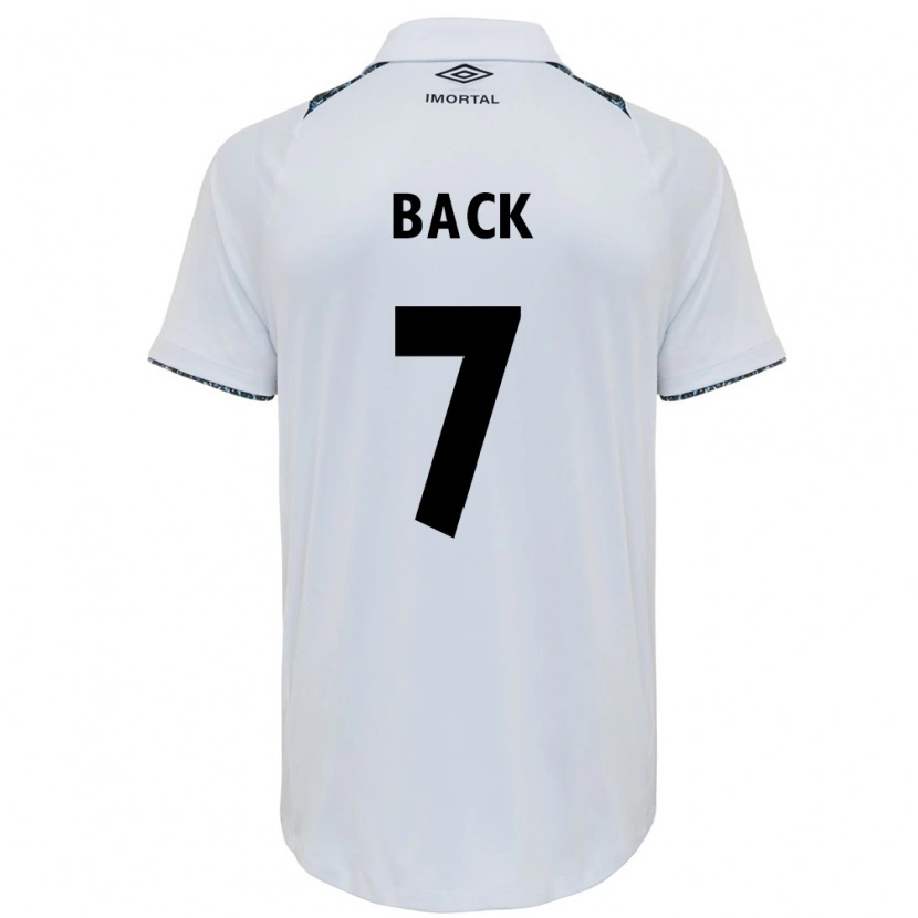 Danxen Bambino Maglia Pri Back #7 Bianco Blu Kit Gara Away 2025/26 Maglietta