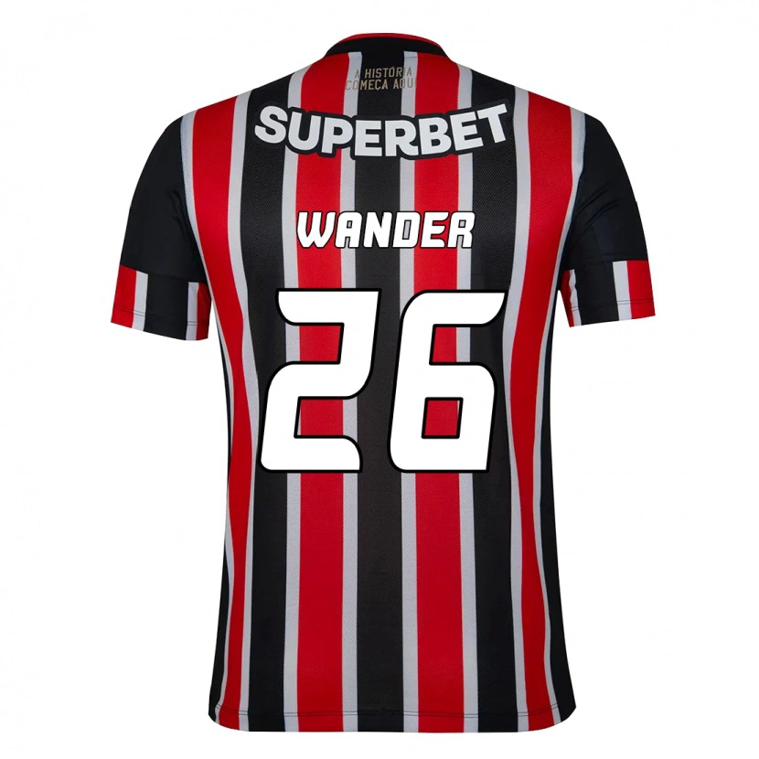 Danxen Bambino Maglia Talles Wander #26 Nero Rosso Kit Gara Away 2025/26 Maglietta