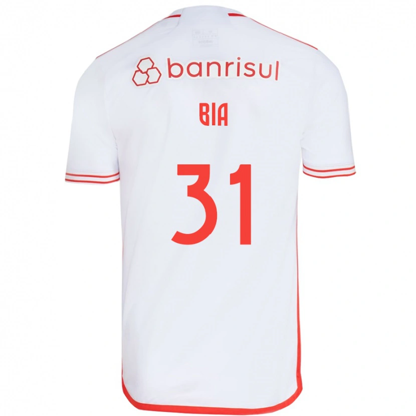 Danxen Bambino Maglia Bia #31 Bianco Rosso Kit Gara Away 2025/26 Maglietta