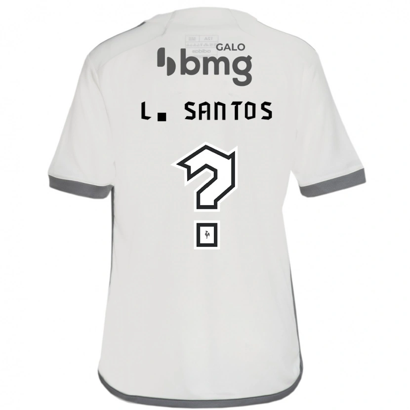 Danxen Bambino Maglia Léo Santos #0 Bianco Sporco Kit Gara Away 2025/26 Maglietta