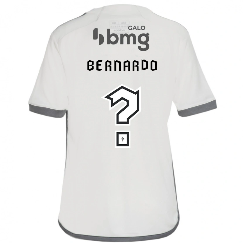 Danxen Bambino Maglia Bernardo #0 Bianco Sporco Kit Gara Away 2025/26 Maglietta